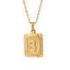 gold letter pendant necklace