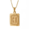 gold letter pendant necklace