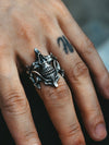 Skull Ghost Face 2-in-1 Combination Ring