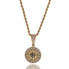 Diamond Compass Pendant Necklace