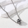 Rotatable skull necklace