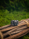 Skull Rose Square Vintage Ring