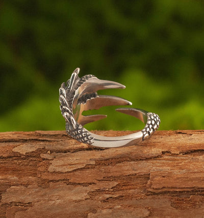 Punk Vintage Dragon Claw Ring