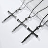 Dark style skull cross necklace