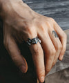 Skull Ghost Face 2-in-1 Combination Ring