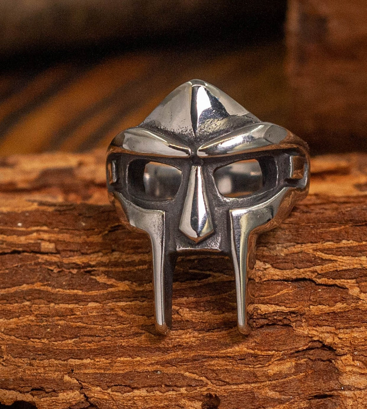 Hip Hop Vintage Gladiator Mask Ring