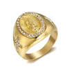 HIPHOP gold and diamond ring