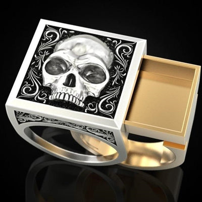 Retro Punk Skull Ring (Hidden Box)