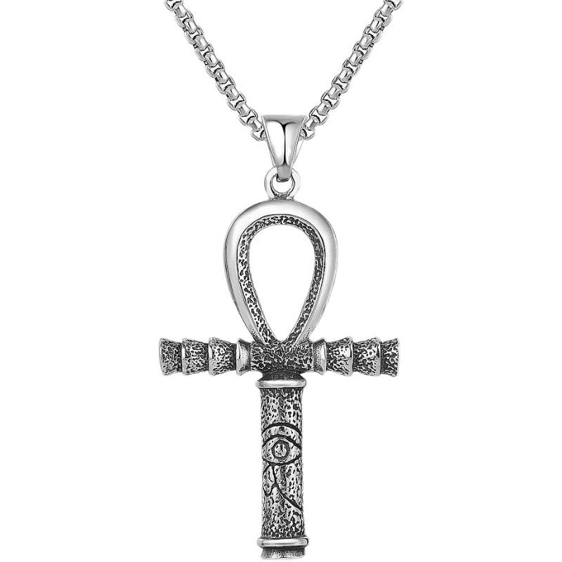 Eye of Horus Anhk Cross Necklace