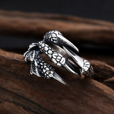 Punk Vintage Dragon Claw Ring