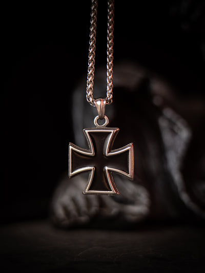 Cross medal pendant necklace