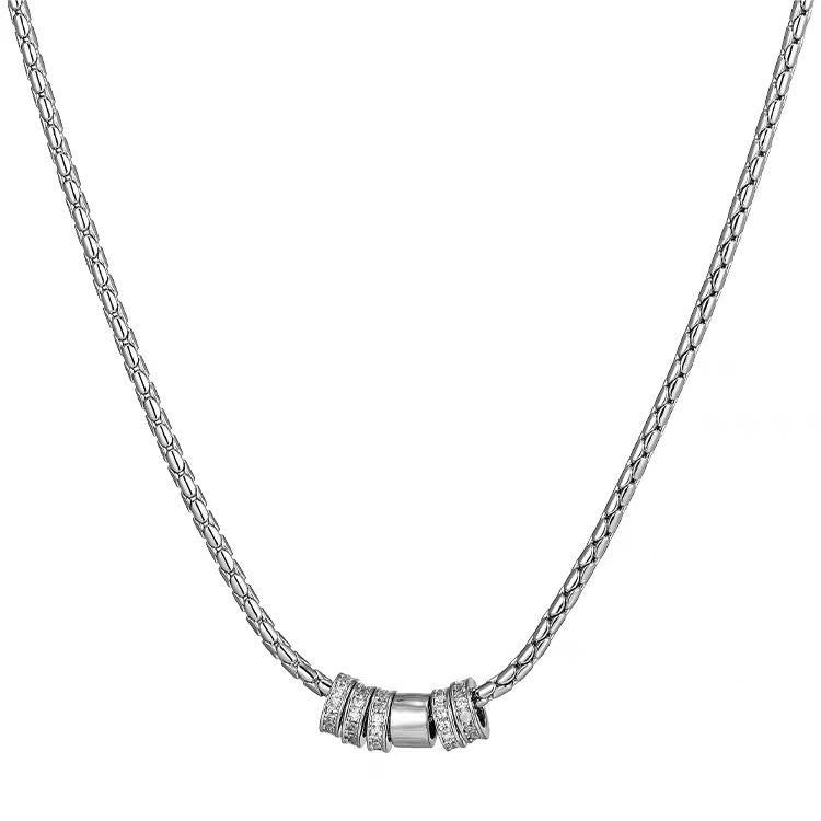 Diamond Round Ring Necklace