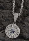 Diamond Compass Pendant Necklace