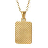 gold letter pendant necklace