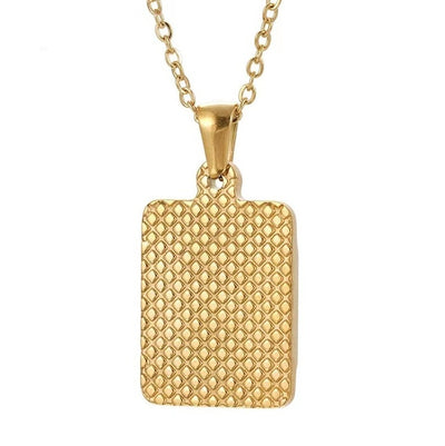 gold letter pendant necklace