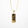 Dollar bill pendant necklace