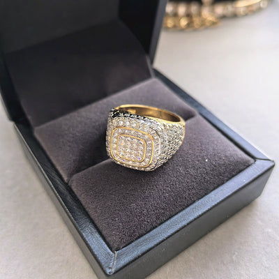 Square diamond ring