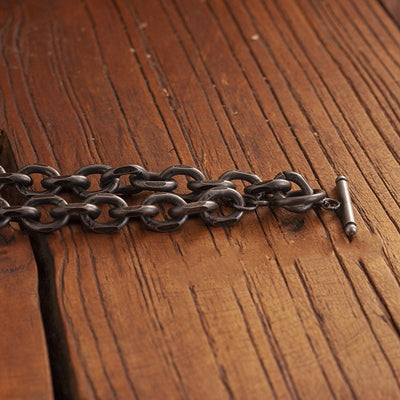 Rock style thick chain bracelet