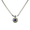 Blue Pharaoh's Eye Pendant Necklace