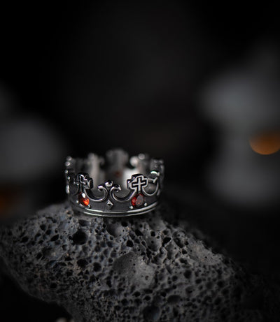 Gothic Tombstone Crown Ring