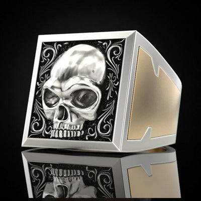 Retro Punk Skull Ring (Hidden Box)