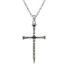 Dark style skull cross necklace