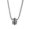 Rotatable skull necklace