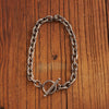 Rock style thick chain bracelet