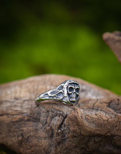 Undead Skeleton Black Magic Ring