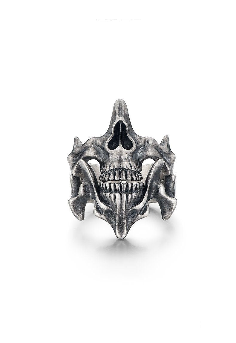 Skull Ghost Face 2-in-1 Combination Ring