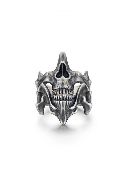 Skull Ghost Face 2-in-1 Combination Ring