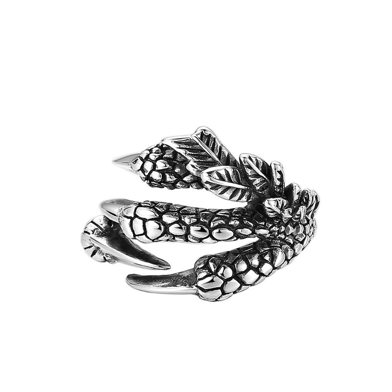 Punk Vintage Dragon Claw Ring