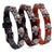 Punk style skull leather bracelet