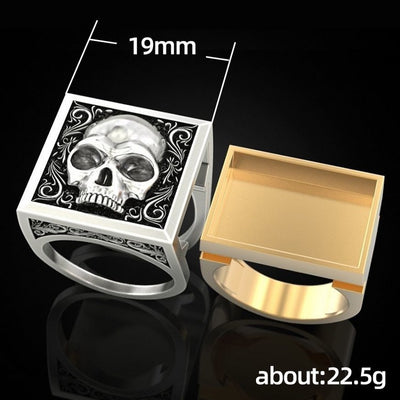 Retro Punk Skull Ring (Hidden Box)