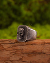 Skull Square Signet Ring