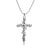 Thorns entwined cross necklace