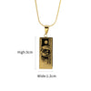 Dollar bill pendant necklace