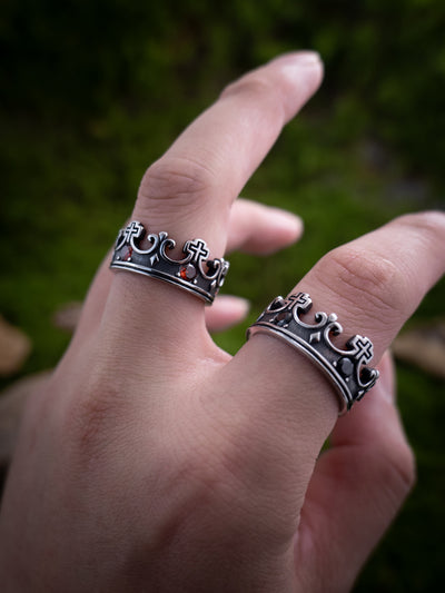 Gothic Tombstone Crown Ring