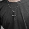 Dark style skull cross necklace