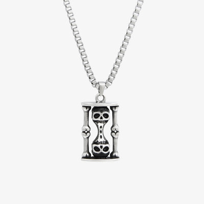 Skull Hourglass Necklace