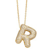 Bubble letter necklace