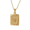 gold letter pendant necklace