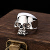 Mirror Skull Ring - Viking Jewelry - Urcsilver