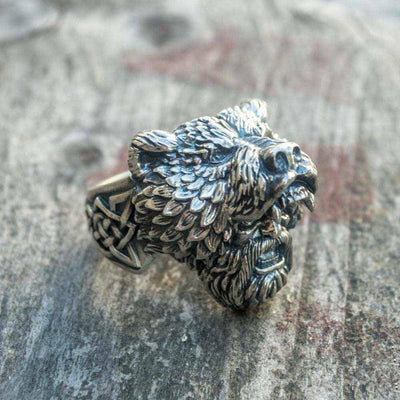 Berserker Viking Ring - Viking Jewelry - Urcsilver