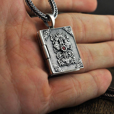 Bible Cross Purifying Mind Pendant - Viking Jewelry - Urcsilver