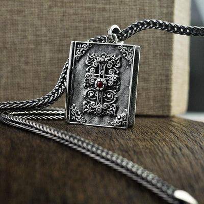 Bible Cross Purifying Mind Pendant - Viking Jewelry - Urcsilver