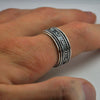 Twelve Constellations Rotating Ring - Viking Jewelry - Urcsilver