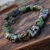 Sterling Silver Skull Army Premium Paracord Bracelet