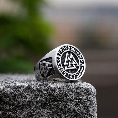 Valknut Viking Ring - Viking Jewelry - Urcsilver