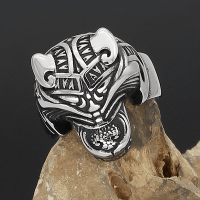 Fenrir Wolf Ring - Viking Jewelry - Urcsilver